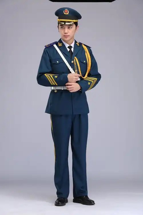 军装礼服国旗班升旗手服装军鼓乐队演出服三军仪仗队成人男女套装
