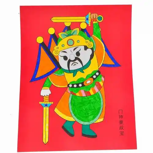 门神怎么画最简单 门神怎么画最简单又好看