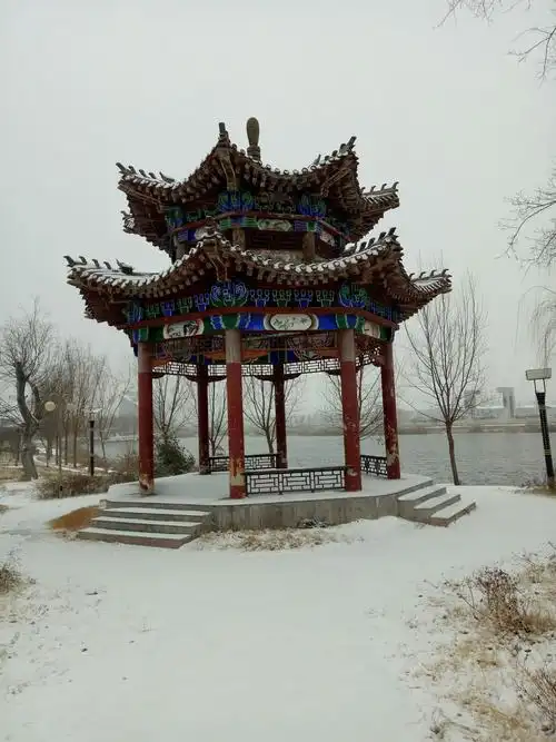 山东曹县2018年的第一场雪,拍于元月4号早晨7:20