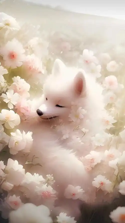 壁纸分享,漂亮的九尾狐手机高清壁纸