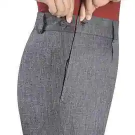 夏季新款旁开扣直筒中老年侧开口大码女装妈妈裤子女西裤老年女裤