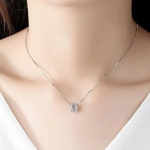 赛菲娅时尚吊坠/项链 赛菲娅s925珠项链女款纯银锁骨链潮红个性简约