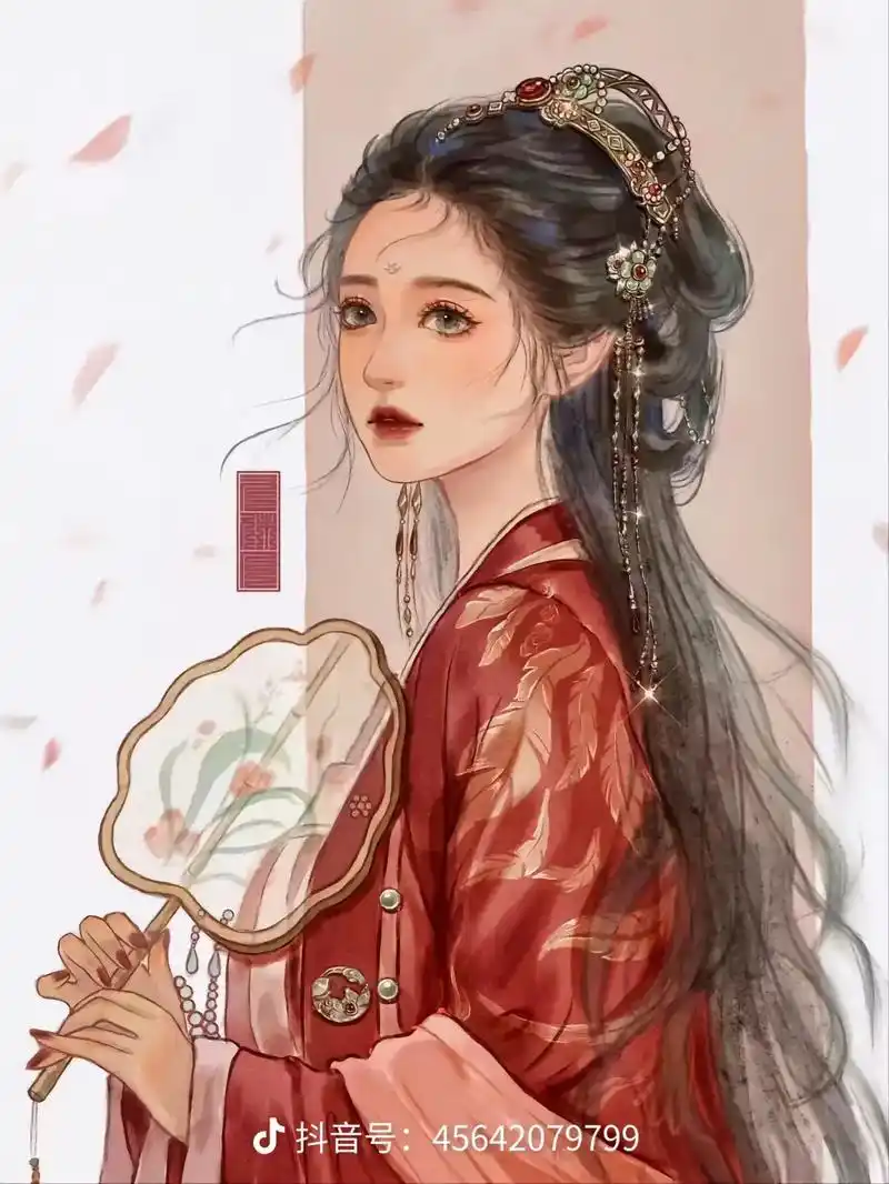 古装仙女插画图集 #古风头像 #仙气女生头像 #古风 - 抖音