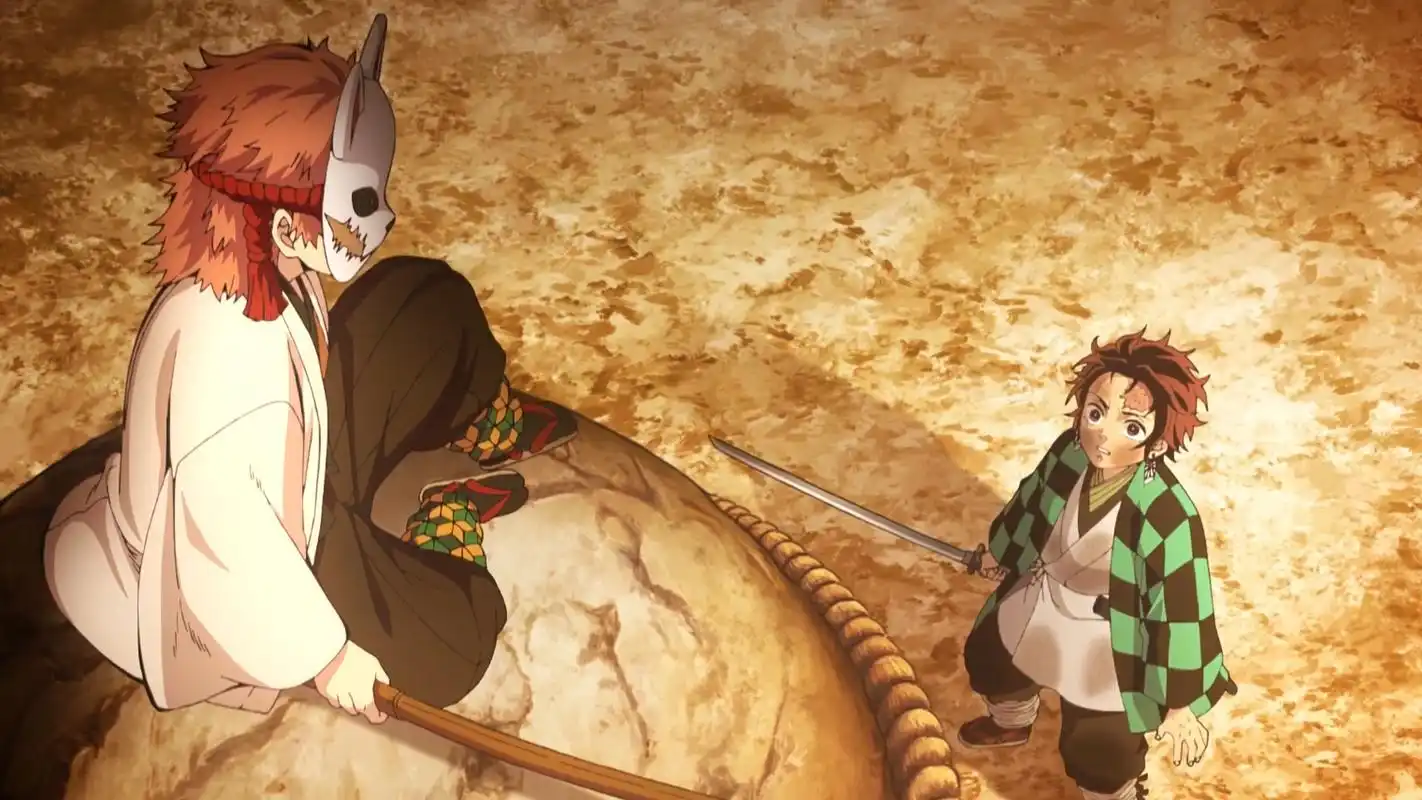 鬼灭之刃:天才剑士锖兔指导炭治郎剑术,与富冈义勇是挚友