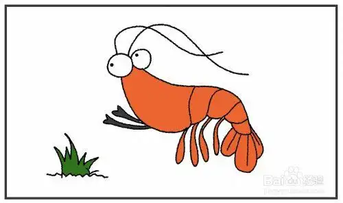 小虾怎么简笔画#校园分享