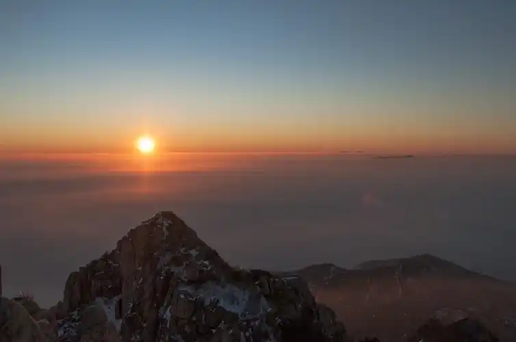 迷人的泰山日出图片