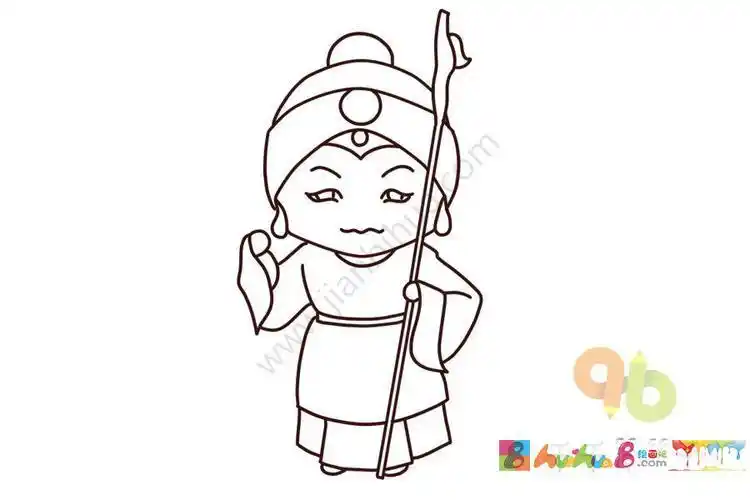 卡通京剧人物简笔画步骤图解教程怎么画京剧人物简笔画京剧简笔画怎么