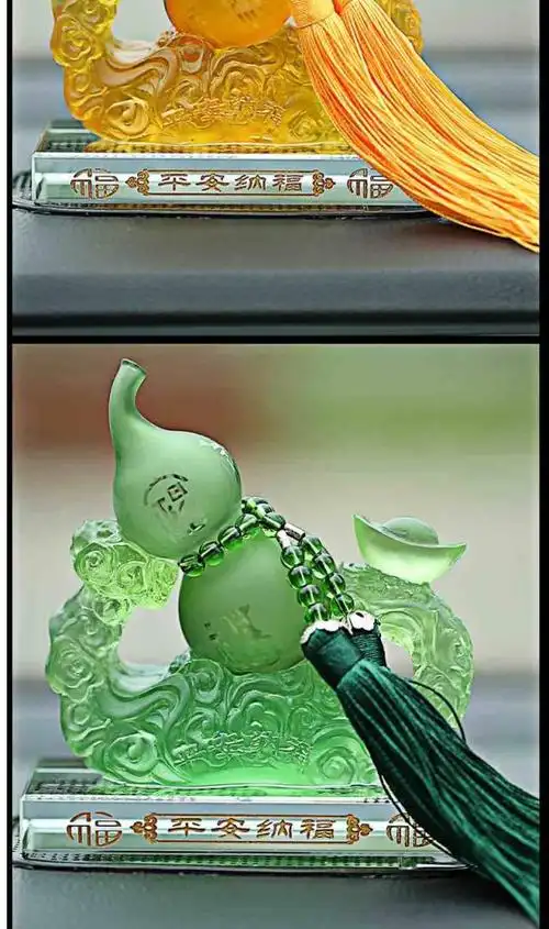 风海有夏 车品饰家汽车用品汽车香水摆件装饰品车饰摆件车用水晶葫芦