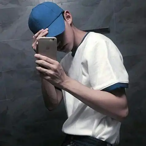 板帽遮脸自拍照头像