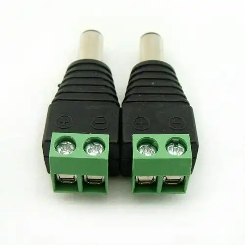 1*5.5 2.5 绿色转dc公头 厂家特供