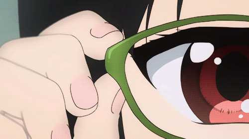 境界的彼方gif美少女gif教师gif扶眼镜gif