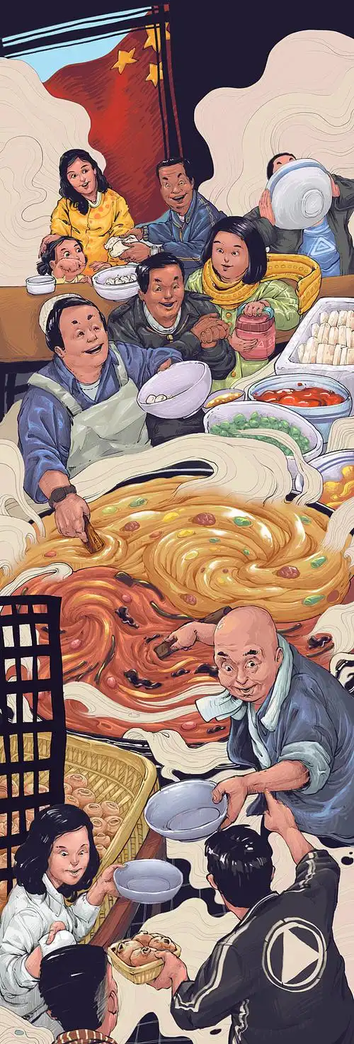 陕西美食公众号《话吃画吃》近期插图回顾