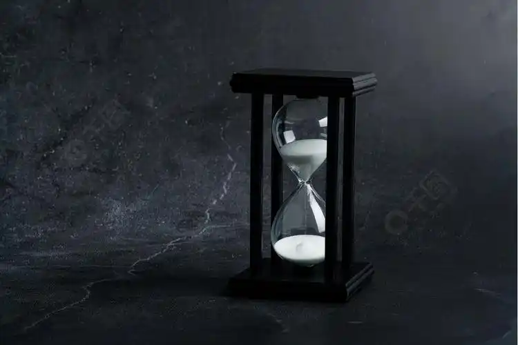 时间流逝黑色沙漏摄影