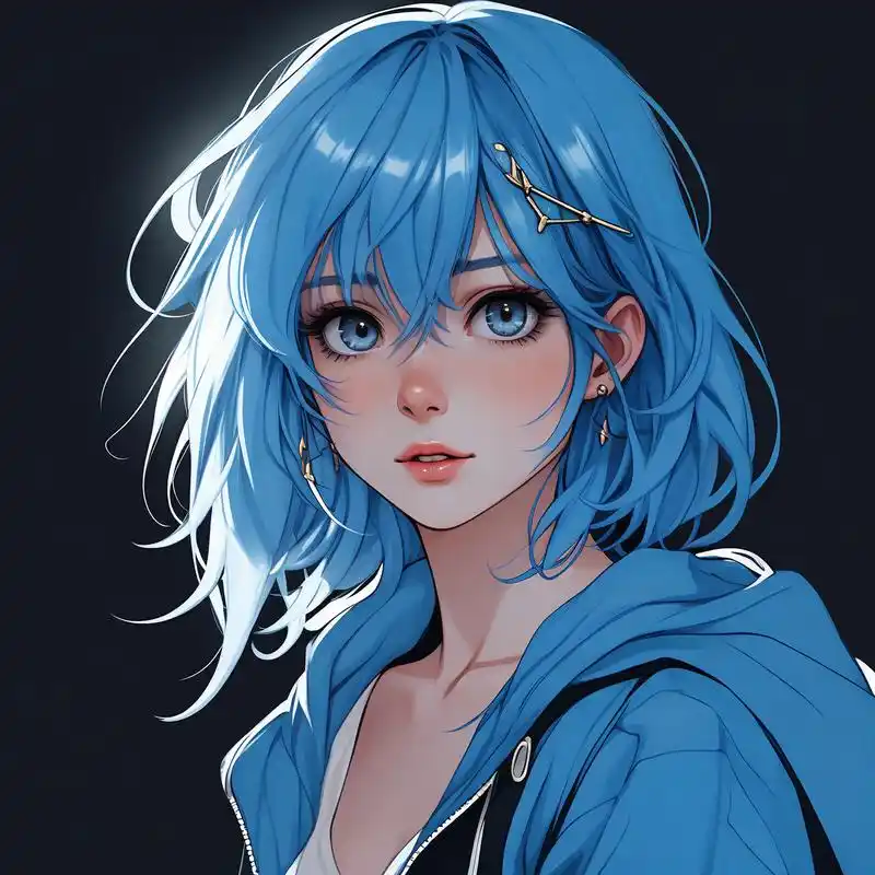 女生必备蓝色系头像97 蓝色头像真的太清新了,97蓝色系的头像,让