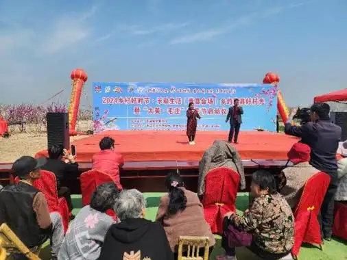 曹县青堌集镇桃花节盛大开幕黄河大集再现繁华盛景
