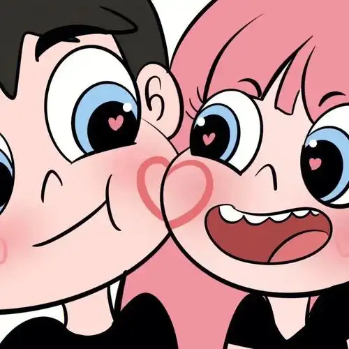 星蝶公主情侣头像