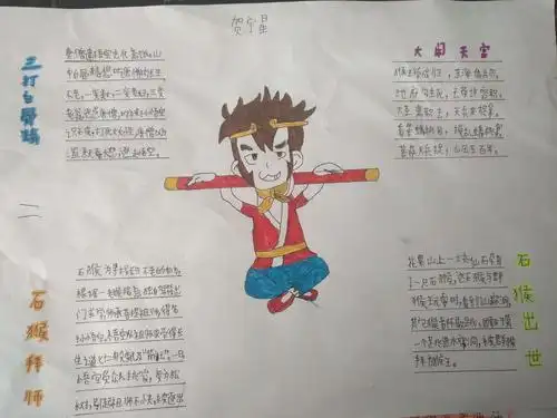 当然,经典人物少不了咱们妇孺皆知的猴哥一一孙悟空.