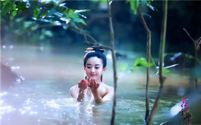 《花千骨》9日晚开播 赵丽颖戏水剧照曝光(图)