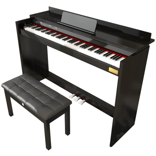 莫森mosen智能电钢琴ms111sp典雅黑电子数码钢琴88键全重锤键盘专业级