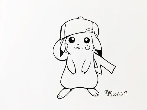 皮卡丘简笔画小教程家长们收藏好教小孩子最适合了