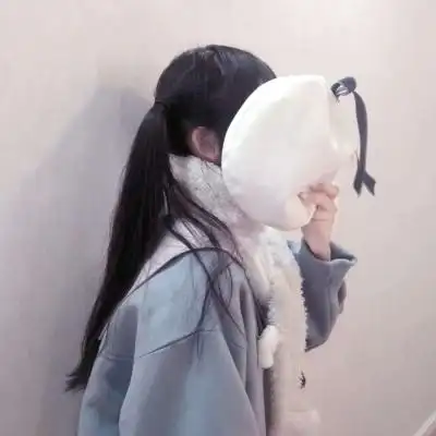 软锦:"双马尾挡脸女头"_女生头像_我要个性网