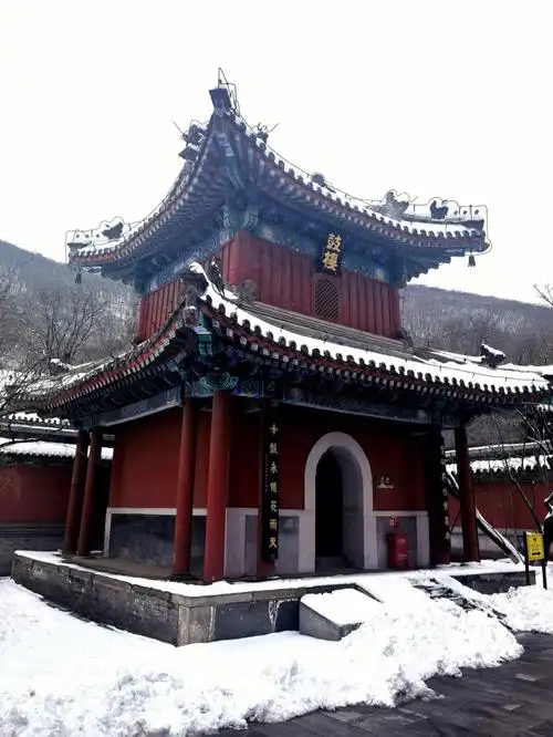 雪后的戒台寺