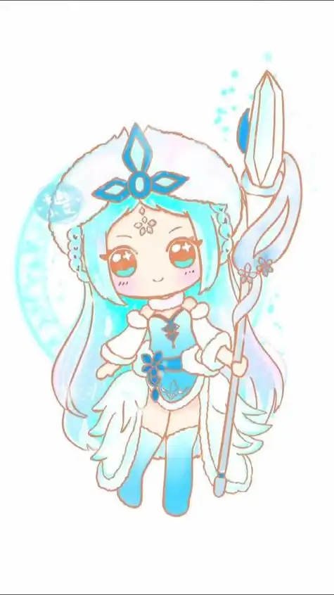 q版女生萌简笔画王者荣耀 简笔画图片大全-蒲城教育文学网