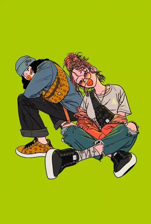 网络图片大全潮流看完今天的潮流插画