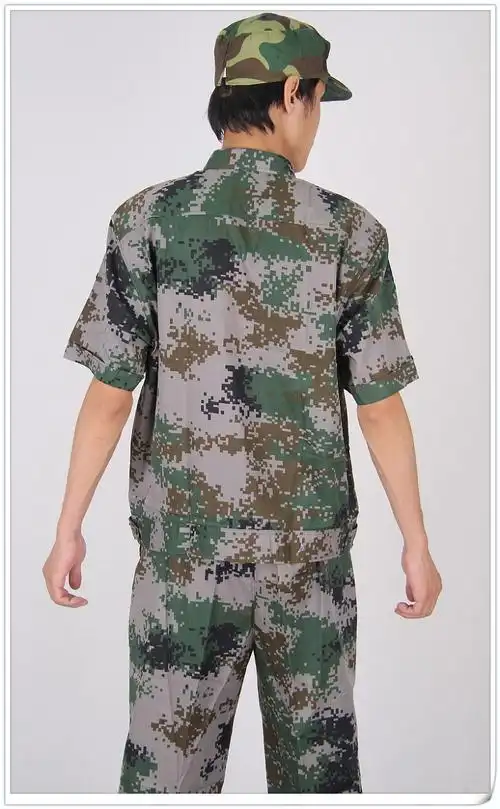 批发07款式数码短袖迷彩服 林地迷彩夏季作训 沙漠迷彩 数码迷彩