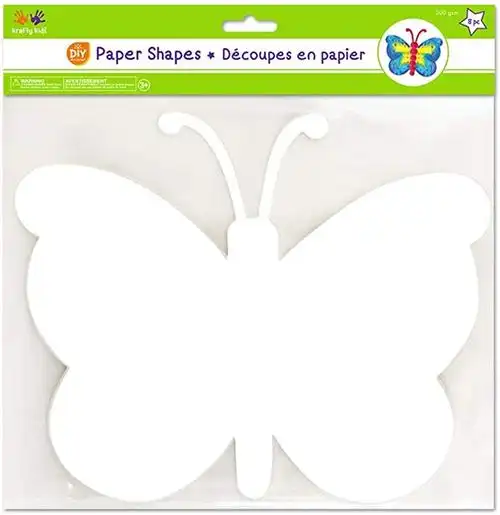 diy craft 卡片纸蝴蝶形状 - 8 件 - 25.4 厘米 x 20.3 厘米