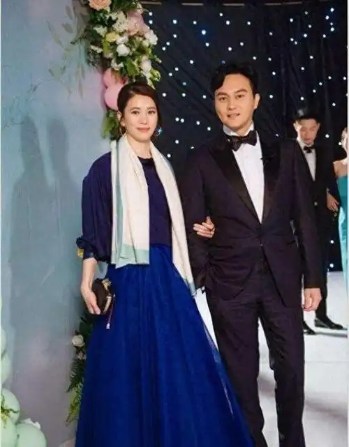 袁咏仪,张智霖的衣服是穿反了吧,感觉张智霖穿的,比袁咏仪花花