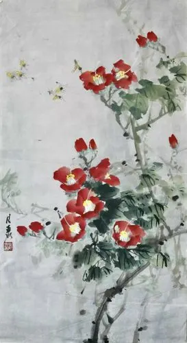 海派女画家顾月丽精彩的花鸟画