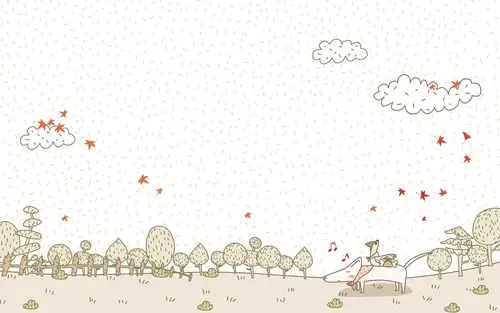 可爱的卡通狗狗桌面壁纸