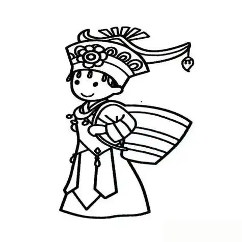 云南少数民族人物简笔画(简笔画图片大全) -【爱个性】