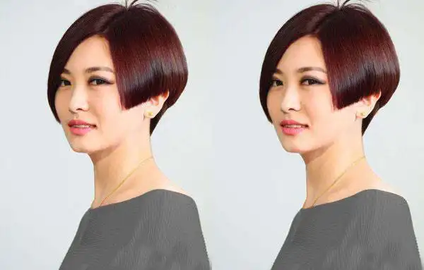 创意个性沙宣头短发发型修颜效果超赞的沙宣短发