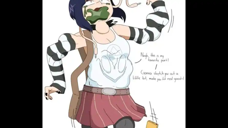 少女被史莱姆附身控制