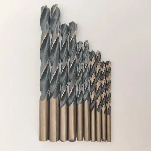 直柄麻花钻高速钢4341轧制双色开孔打铁开不锈钢钻头