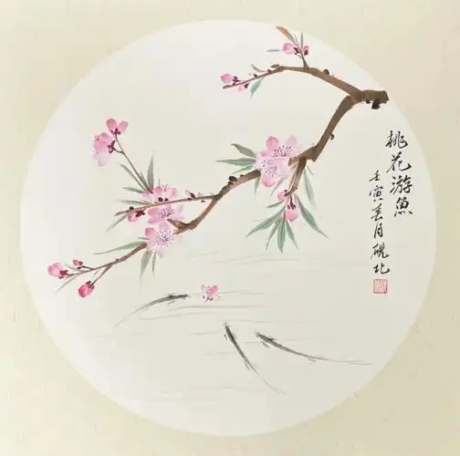 国画桃花