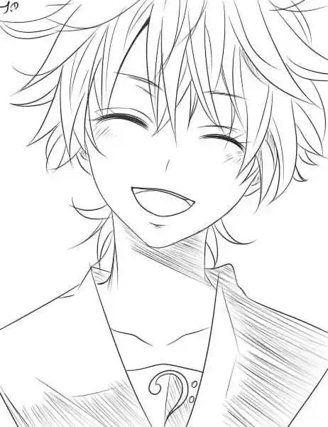 求动漫人物线稿,不要有颜色的,越多越好.打包发送