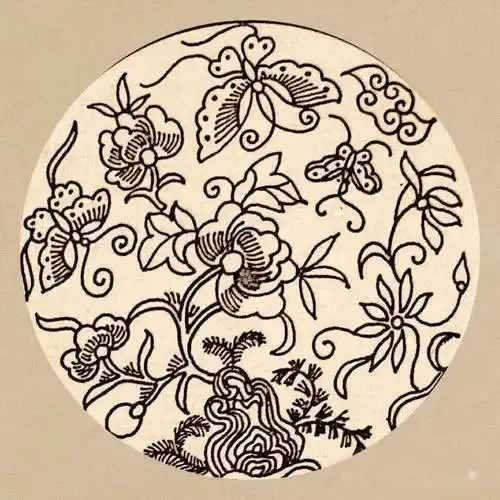 中国传统吉祥纹样图案线稿素材