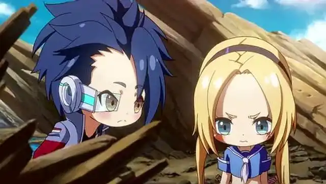 《酷跑英雄》小飞说利用这些礁石过去,刀妹说为什么不用梦幻神马