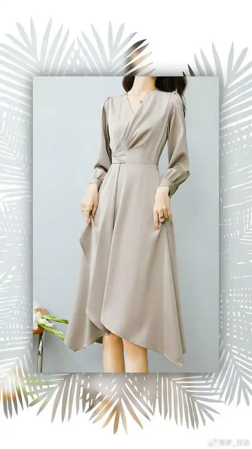 搭配上高级的香槟色,不管在什么时候都优雅从容|香槟色|裙子|日常