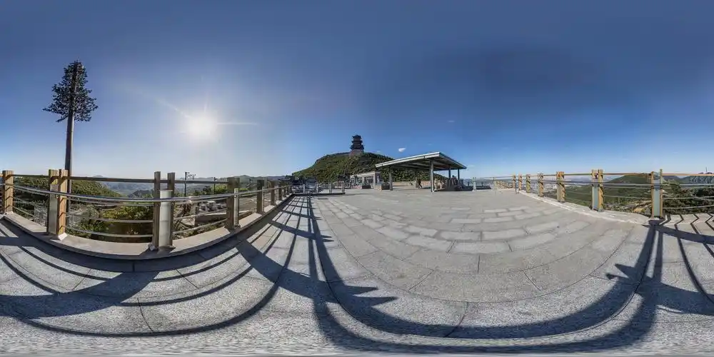 京西第一阁--定都阁全景照片