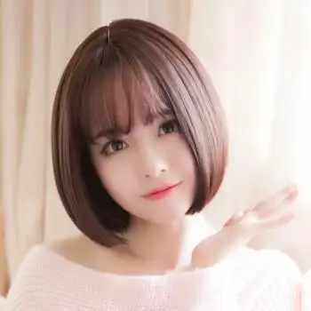贝丽丝假发女短发空气刘海直发女生蓬松自然逼真帅气波波bobo头可爱