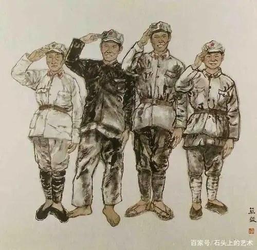 《过雪山》,210cm*70cm,纸本水墨