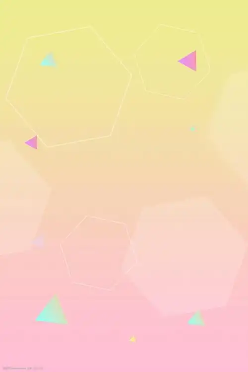 黄色渐变小清新简约三角背景