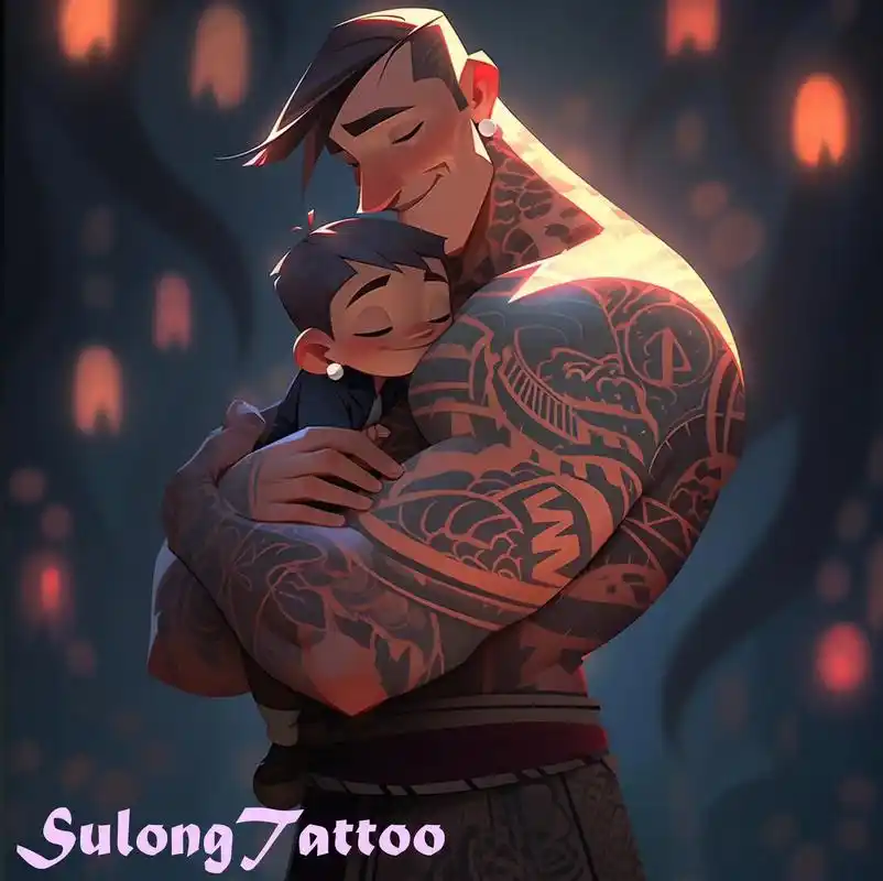 父爱系列 头像.work by midjourney#纹身师 - 抖音