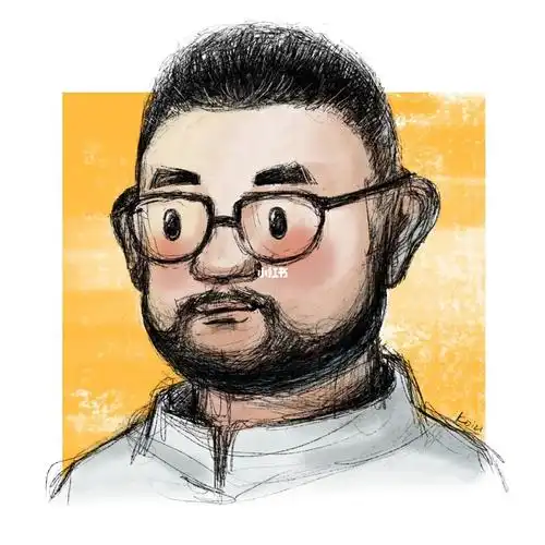 涂一涂,画一画,数一数#procreate  #胡子大叔头像  #画画的日常