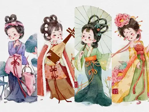 q版四大美人系列