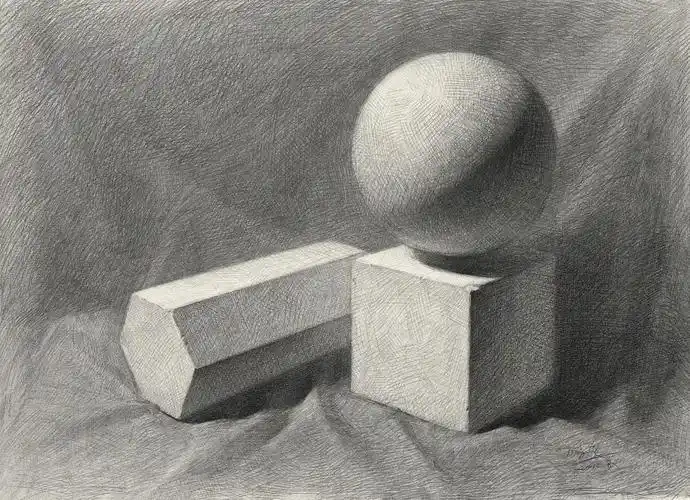 答:结构素描的目的主要在于研究与表现物体的结构,着重对形体的构造